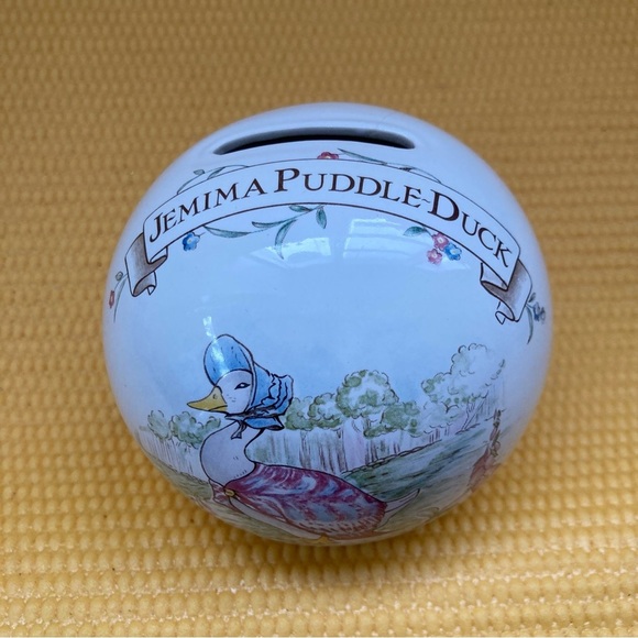 Royal Albert Money Ball “Bank” Jemima Puddle Duck Beatrix Potter England 1986 - Picture 2 of 8